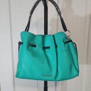 Badgley Mischka Elegant Turquoise Handbag